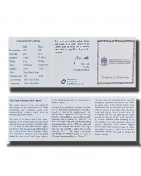 2019 Malta €10 The Gran Carracca Sant Anna Commemorative Silver Coin Proof
