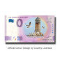 0 Euro Souvenir Banknote Les Phares De Bretagne Colour France UEMW 2021-8