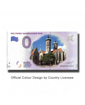 0 Euro Souvenir Banknote Welterbe Naumburger Dom Colour Germany XEGK 2019-1