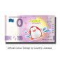 0 Euro Souvenir Banknote Naturwaterpark Colour Portugal MEDL 2021-1