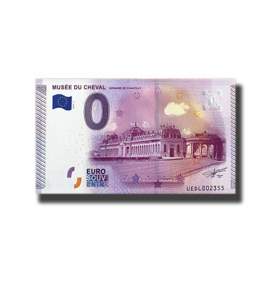 0 Euro Souvenir Banknote Musee Du Cheval France UEDL 2015-1