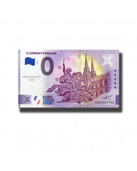 Anniversary 0 Euro Souvenir Banknote Clermont - Ferrand France UEQZ 2020-1