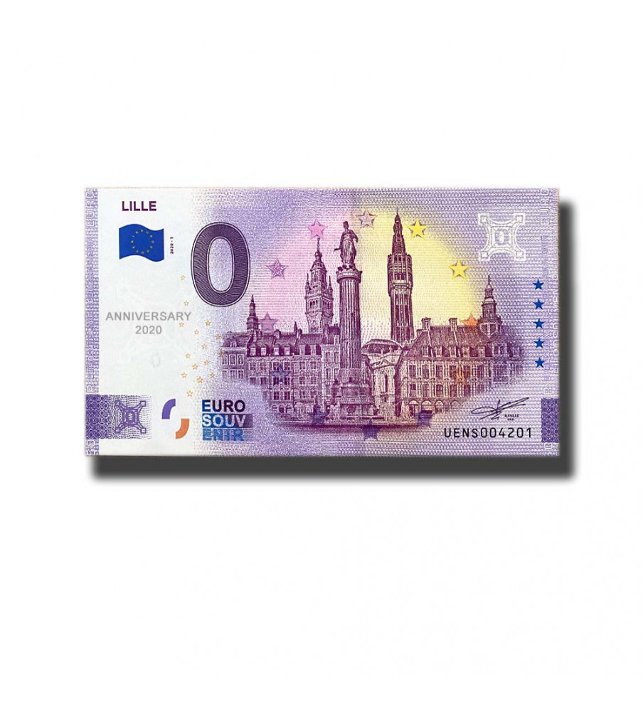 Anniversary 0 Euro Souvenir Banknote Lille France UENS 2020-1