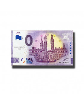 Anniversary 0 Euro Souvenir Banknote Lille France UENS 2020-1