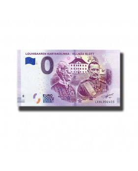 0 Euro Souvenir Banknote Louhisaaren Kartanolinna - Villnas Slott Finland LEAL 2018-1