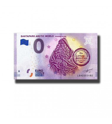 0 Euro Souvenir Banknote Santapark Arctic World Finland LEAZ 2019-1