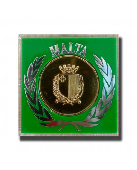 1989 MALTA MEDAL 25 YEARS OF INDEPENDENCE GOLD GILT