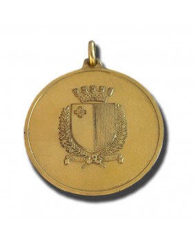 1989 Malta Medallion 25 Years of Independence Gold Gilt