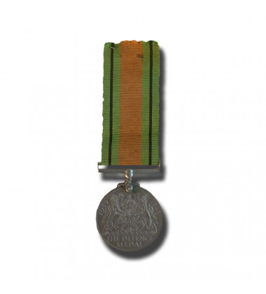 Defence Medal WWII With Ribbon