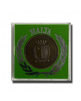 1989 Malta Medal 25 Years of Independence Bronze 38mm