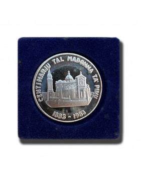 1983 Malta Centinarju Tal Madonna Ta'Pinu Centenary Medal in Box