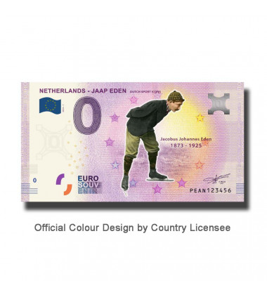 0 Euro Souvenir Banknote Jaap Eden Colour Netherlands PEAN 2019-1