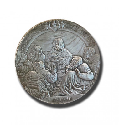 1913 Malta Eucharistic Congress Medal Silver 45mm