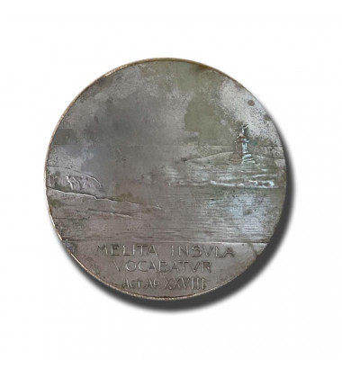 1913 Malta Eucharistic Congress Medal Silver 45mm