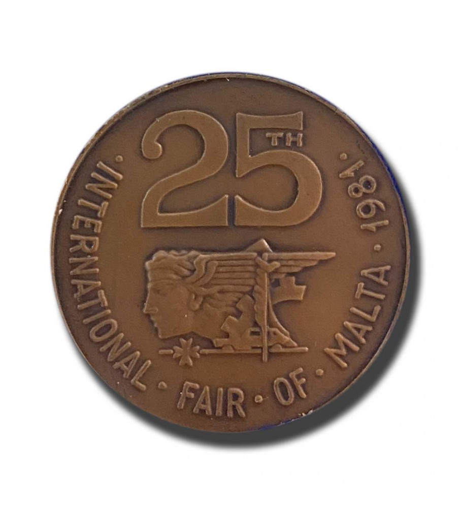 1981 Malta Medal 25th Anniversary Int Fair of Malta