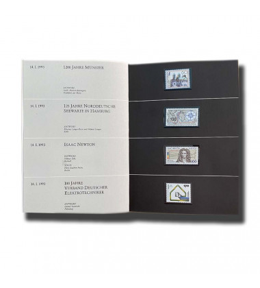 1993 German Stamp Book Deutschen Bundespost Mint Never Hinged