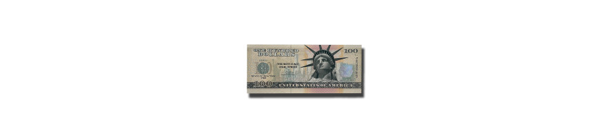 Billets de banque souvenir de 100 dollars américains